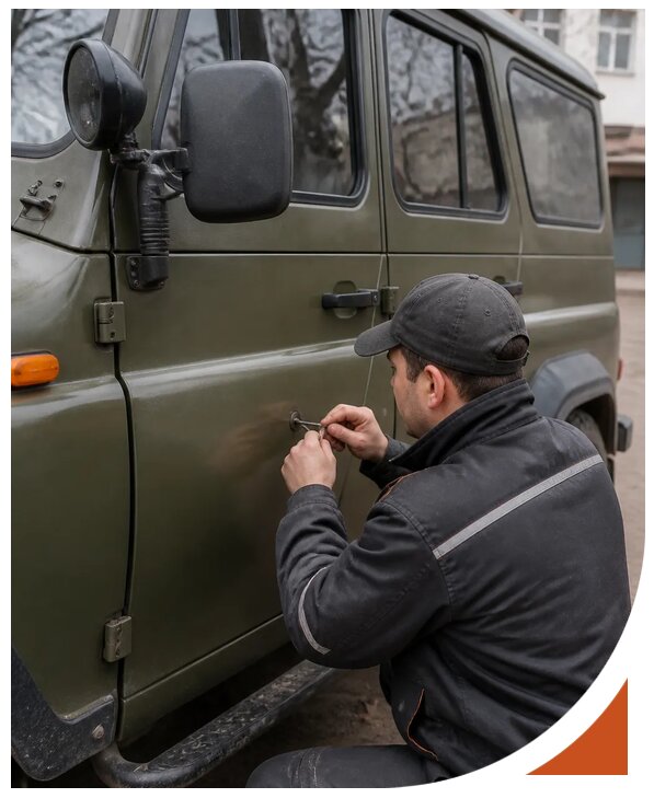 Профессиональное вскрытие автомобиля УАЗ без повреждений в Мичуринске
